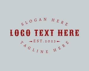 Gothic - Western Retro Brand logo design