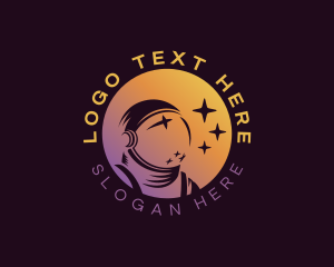 Deep Space - Astronaut Stars logo design