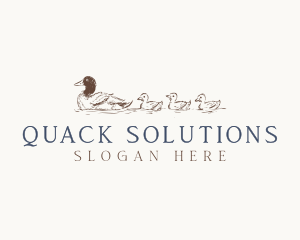 Duck - Duck Duckling Bird logo design