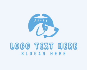 Pet Grooming Shower logo design