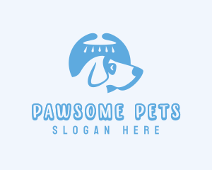 Pet Grooming Shower logo design