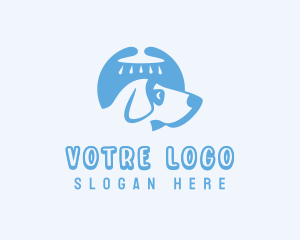 Pet Grooming Shower logo design