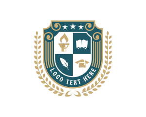 Toga Hat - Education School Academy logo design