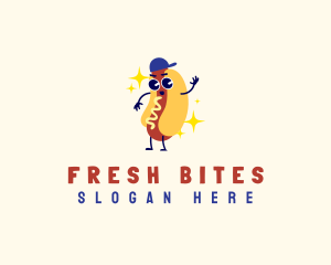 Sandwich - Hotdog Food Sandwich logo design