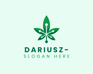 Healthcare - Marijuana Cannabis Tech logo design