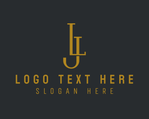 Letter Hb - Elegant Financial Business Letter LJ logo design
