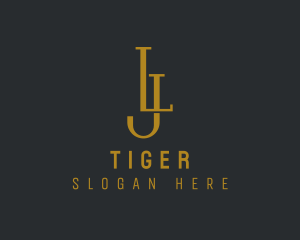 Letter Jl - Elegant Financial Business Letter LJ logo design