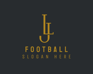 Media - Elegant Financial Business Letter LJ logo design