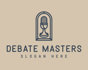 Debate - Deluxe Microphone Studio logo design