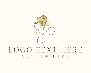 Hairdresser - Beauty Skincare Woman logo design