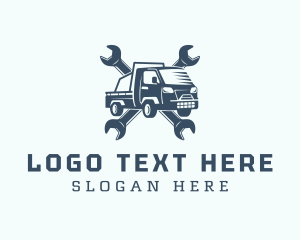 Moving Company - Wrench Truck Mechanic logo design