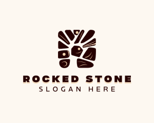 Stone Pavement Flooring logo design