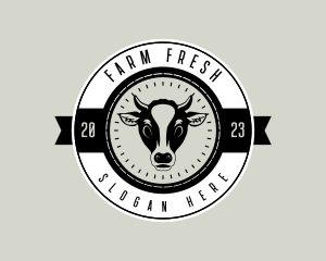 Dairy Cow Farm logo design