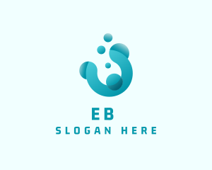 Sanitation - Cleaning Water Bubbles logo design