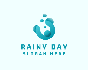 Cleaning Water Bubbles logo design