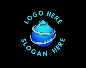 Water Supply - Spiral Water Droplet logo design