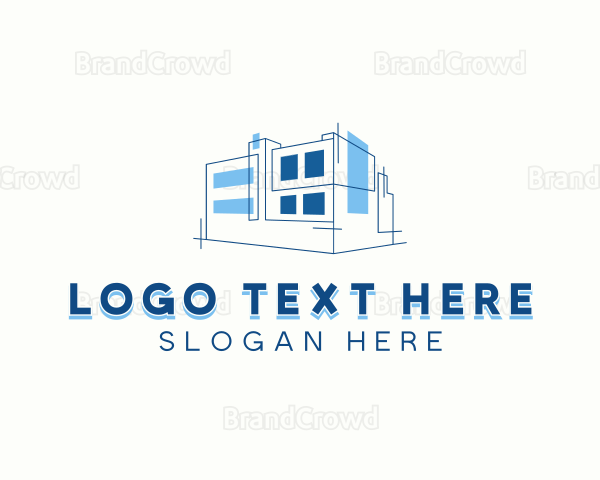 Blueprint Building Architecture Logo