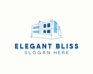 Blueprint Building Architecture Logo