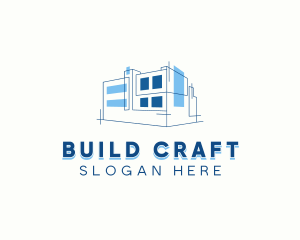 Blueprint Building Architecture logo design