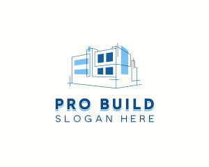 Blueprint Building Architecture logo design