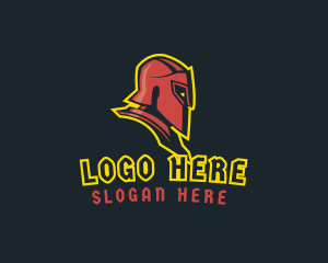 Videogame - Spartan Warrior Knight logo design