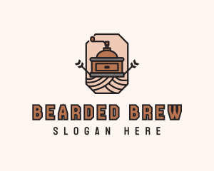 Coffee Grinder Badge logo design