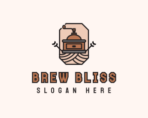 Coffee Grinder Badge logo design