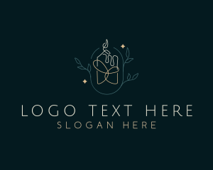 Spiritual - Organic Scented Candle logo design