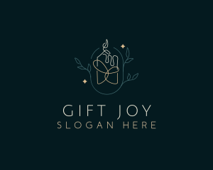 Organic Scented Candle logo design