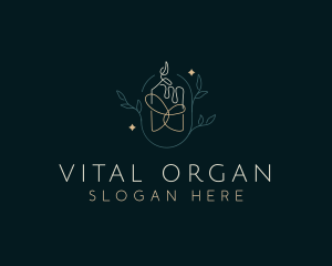 Organic Scented Candle logo design