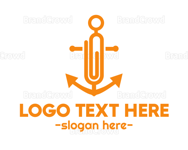 Anchor Paper Clip Logo