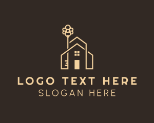 Leasing - House Key Residence logo design