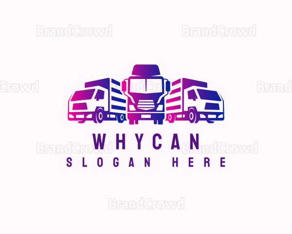 Logistics Delivery Truck Logo