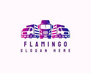 Logistics Delivery Truck  Logo