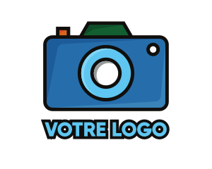 Device - Artistic Blue Camera logo design