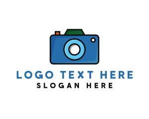 Modern - Artistic Blue Camera logo design