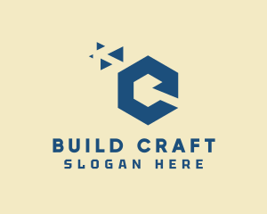 Construct - Professional Hexagon Letter C logo design