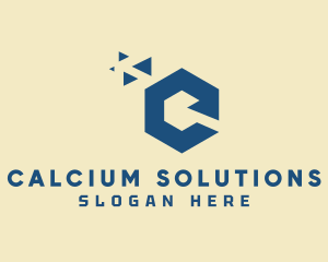 Professional Hexagon Letter C logo design