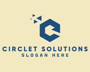 Professional Hexagon Letter C logo design