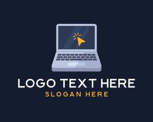 Click - Laptop Tech Computer logo design