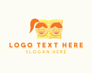 School - Kids Book Storytelling logo design