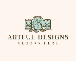 Handmade Candle Design Craft logo design