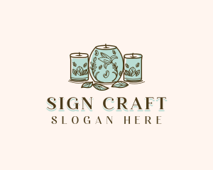 Handmade Candle Design Craft logo design