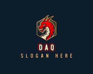 Tournament - Gaming Dragon Beast logo design
