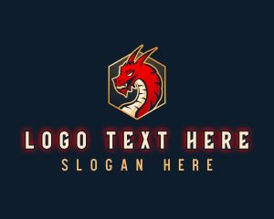 Lizard - Gaming Dragon Beast logo design