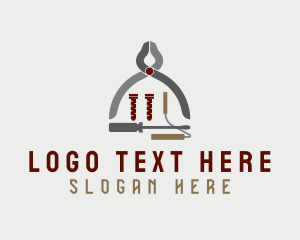 Worker - House Pliers Tools logo design