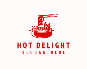 Hot Pot Dining Cuisine logo design