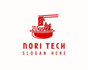 Hot Pot Dining Cuisine logo design