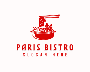 Hot Pot Dining Cuisine logo design