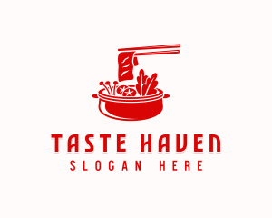 Hot Pot Dining Cuisine logo design